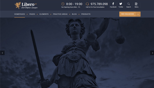 Libero - A Theme for Lawyers and Law Firms