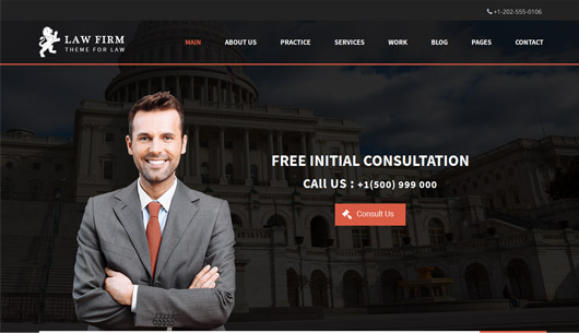 Law Firm and Lawyer - WordPress Theme
