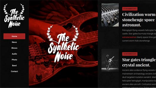 The Synthetic Noise - Horizontal HTML5 Template