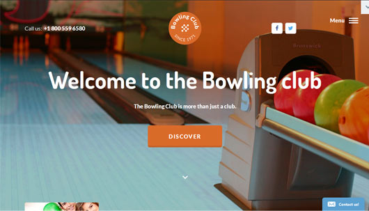 Bowling Club - Website Template