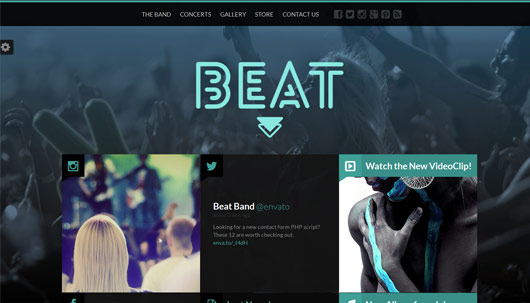 Beat - One-Page HTML5 Music & Band Template