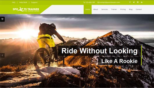 SportsTrainer- Sports, Health, Gym & Fitness Personal Trainer HTML5 Theme