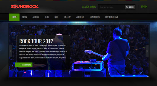 Soundrock - Music Band Club Template