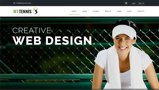 WT Tennis - HTML Sports Template