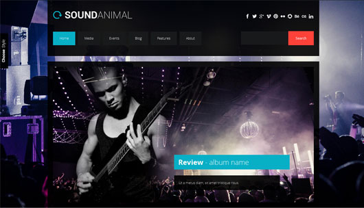 Sound Animal - Entertainment HTML Template