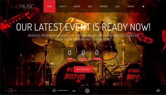 WeMusic - Music Band Event HTML Template