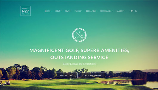 N7 - Golf Club, Sports & Events Site Template