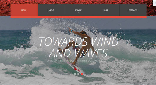 Surfing Club - Website Template