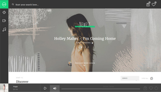 Sura - Music Web App HTML Template