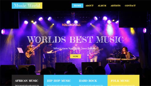 Music World - a Entertainment Category Flat Bootstrap Responsive web template