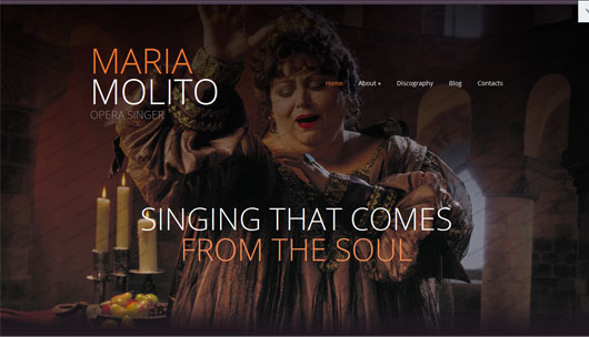 Elegant - Opera Singer Website Template