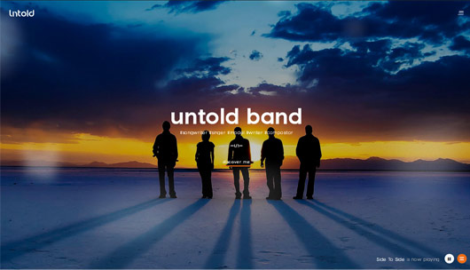 UNTOLD - An Unusual Music HTML5 Template