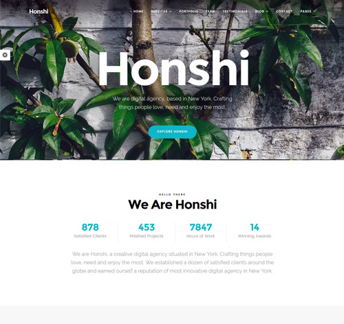 Honshi - One Page Multi Purpose Joomla! Template