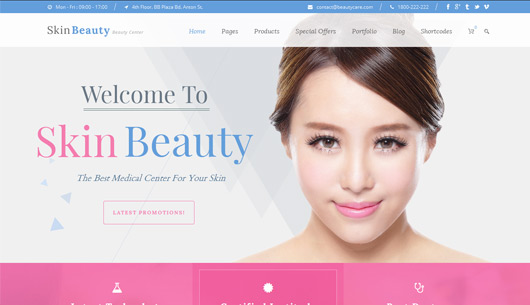 Skin Beauty - Beauty Spa Salon WordPress Theme