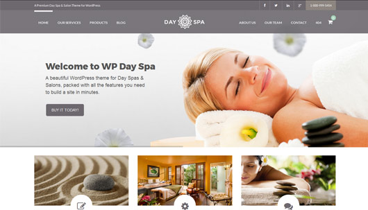 WP Day Spa & Salon - WordPress Theme
