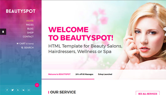 BeautySpot - WordPress Theme for Beauty Salons