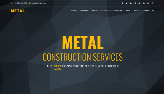 Metal - Building & Construction Business WordPress Themes
