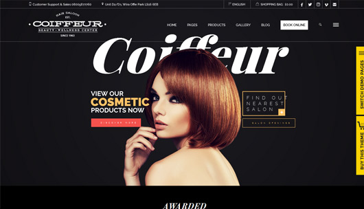 Coiffeur - Hair Salon WordPress Theme