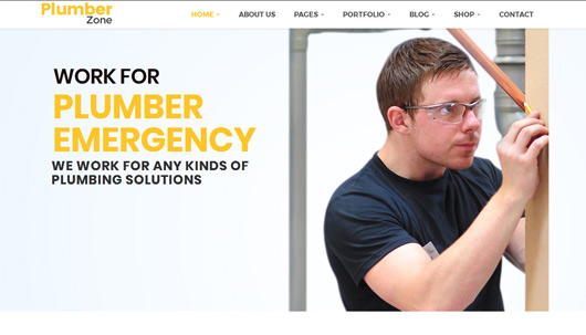 Plumber Zone - Plumbing, Repair & Construction WordPress Theme