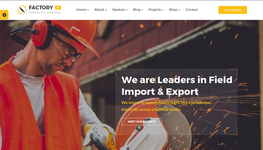 Factory Plus - Construction Business WordPress Theme