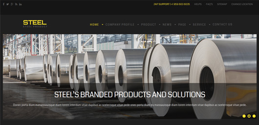 STEEL - Construction Business WordPress Theme