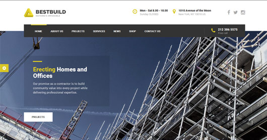 BestBuild - Construction WordPress Theme