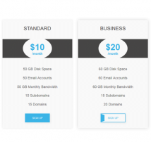 Pricing Table Style 61