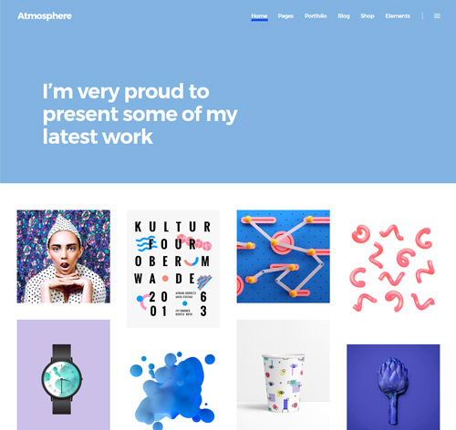Atmosphere - A Bold, Fresh Portfolio Theme