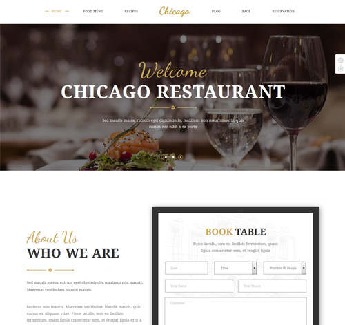 Chicago - Complete Multi-Purpose Restaurant Theme