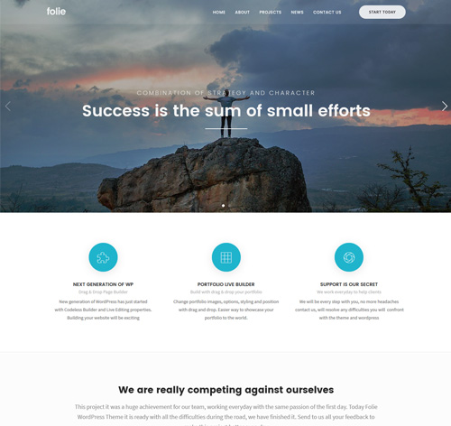 Folie | The WordPress Website Builder
