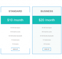 Pricing Table Style 64