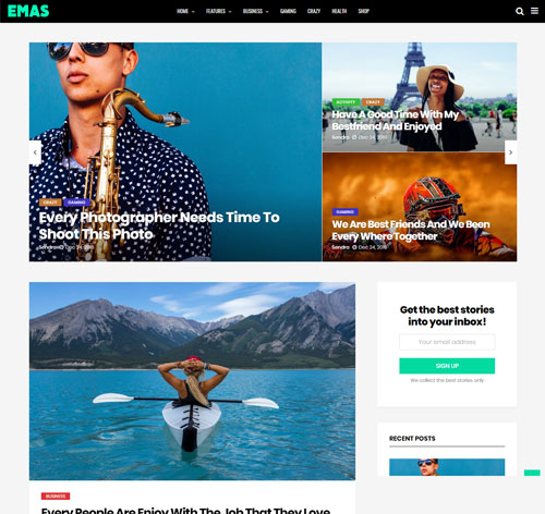 Emas - WordPress Blog Magazine Theme