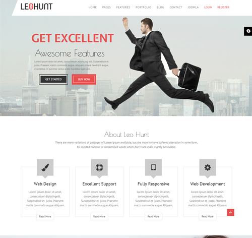 LeoHunt - Responsive Multi-Purpose Joomla Theme With Page Builder