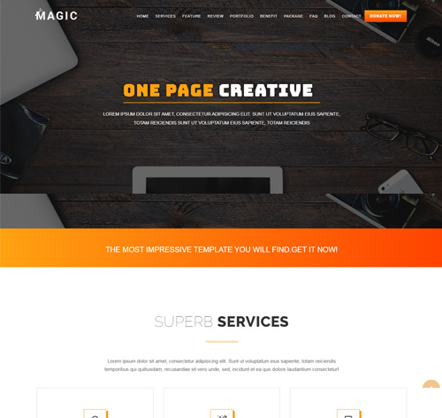 Magic - Multipurpose Onepage Joomla Theme With Page Builder
