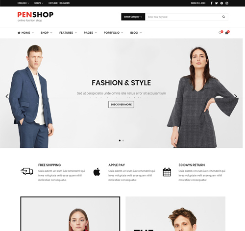 PenShop - Multi-Purpose eCommerce WordPress Theme