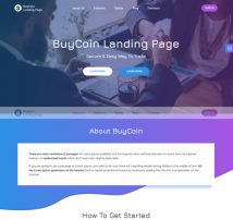 BuyCoin – Cryptocurrency Landing Page