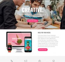 Rose - Multipurpose Responsive One Page Drupal 8 Theme