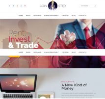 Coinster - Mining and Cryptocurrency Exchange WordPress Theme