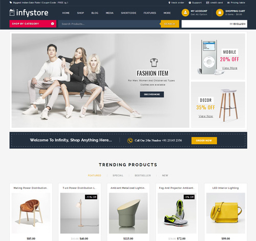 Infystore - Multipurpose WooCommerce Theme