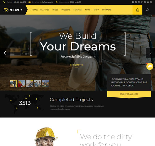Recover - Multi-Purpose Responsive Joomla Template