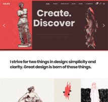 Haar - A Portfolio Theme for Designers, Artists and Illustrators