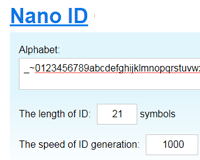 Nano ID : Unique string ID Generator for JavaScript