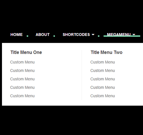 Navigation Menu Style 34