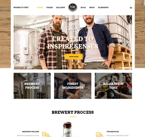 Pints&Crafts - A Theme Crafted for Breweries and Pubs