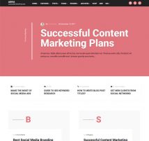 Ariva - Simple Text-Based WordPress Blog Theme