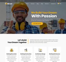 Brixel Construction Building WordPress Theme