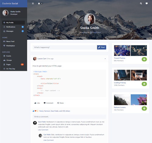 Dashmix - Bootstrap 4 Admin Dashboard Template