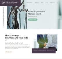 Hicks & Hynson - Law Firm/Attorney WordPress Theme
