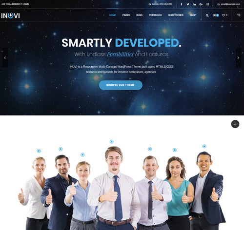 INOVI - Multi-concept WordPress Theme
