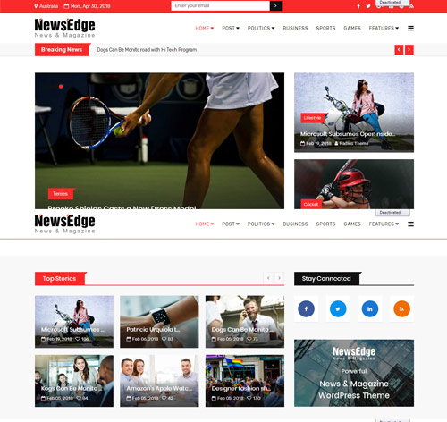 NewsEdge – News & Magazine Joomla Template